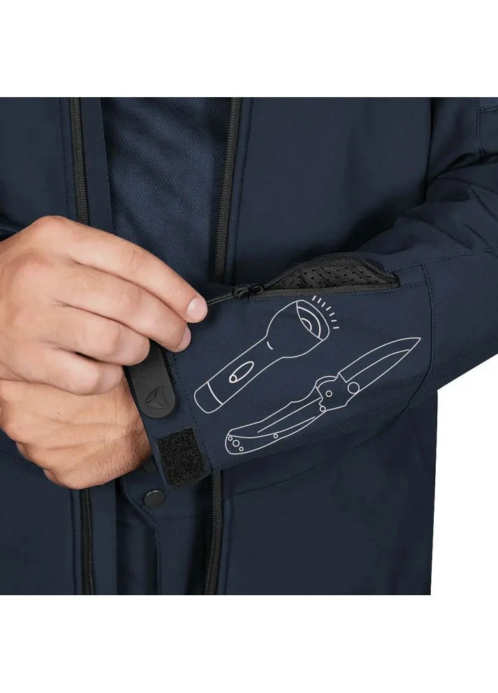 Синяя демисезонная куртка phantom softshell синий Camotec