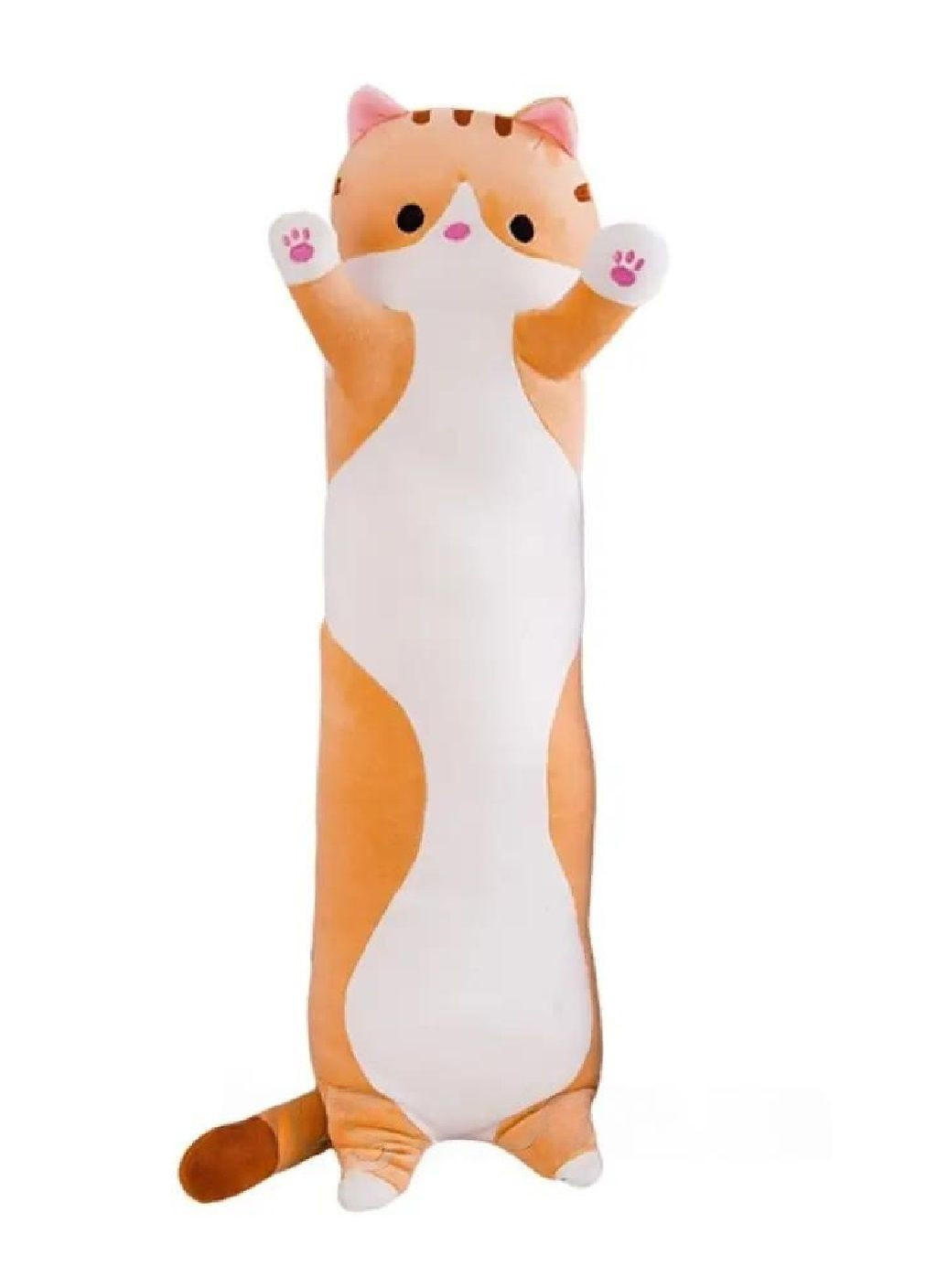 М'яка іграшка обіймашка подушка антистрес довга плюшева кішка кіт Батон для дітей дорослих 130 см (476564-Prob) Коричнева Unbranded (284667322)