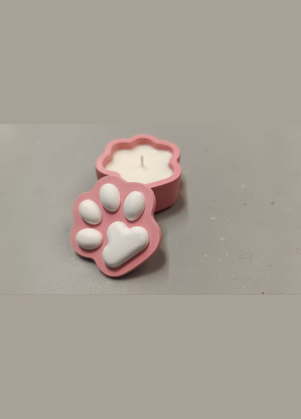 Шкатулка свеча Лапка из соевого воска 40 г Hand Made (323141420)