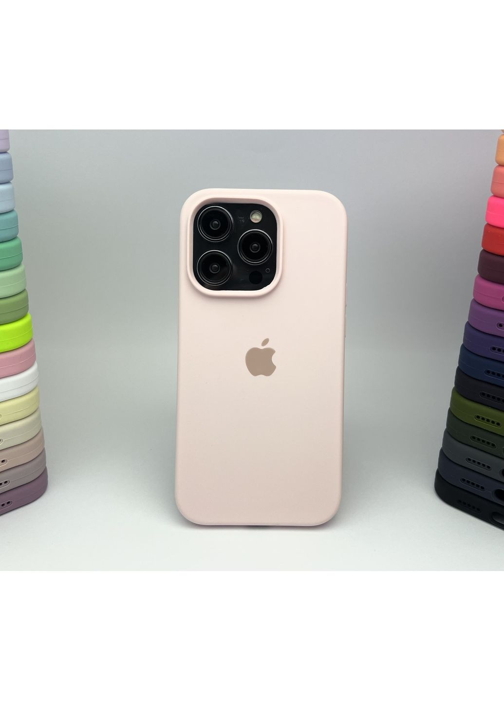 Чохол на 14 PRO Silicone case мікрофібра силіконовий чохол для айфона 14 ПРО / pind sand cover No Brand (369137576)