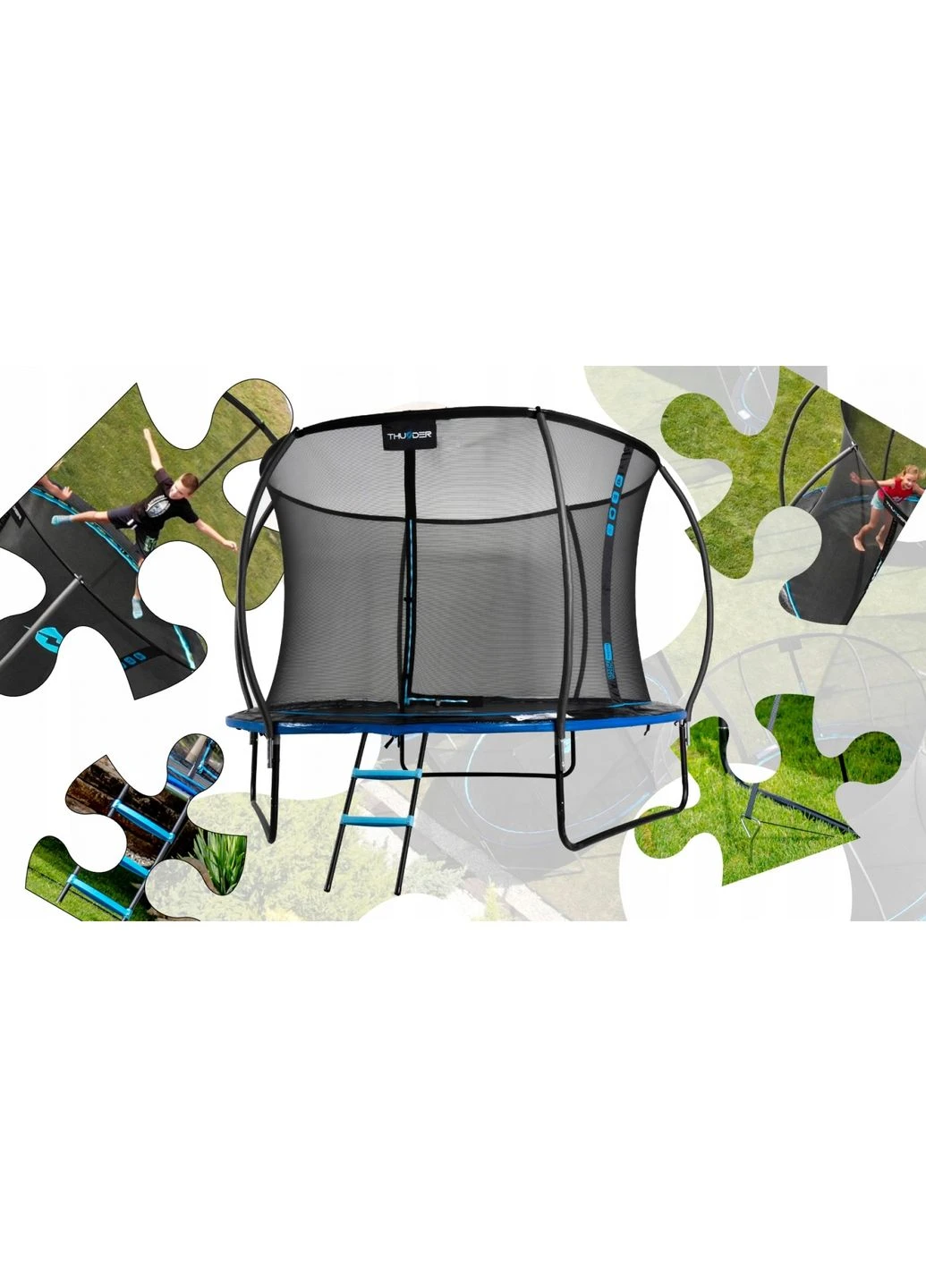 Батут с внутренней сеткой Inside Ultra 16FT 490 см Black/Blue Thunder INSIDE-ULTRA-16FT-BLUE (380887993)