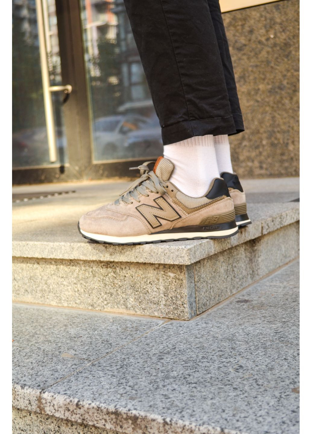 КРОССОВКИ ЖЕНСКИЕ NEW BALANCE 574 BROWN НЬЮ БЕЛАНС 574 No Brand комбинированные демисезоны (367177810)