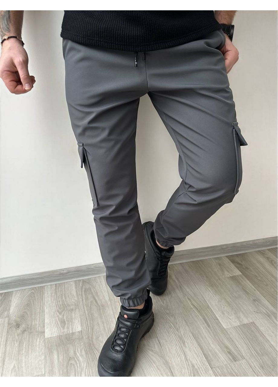 Графитовые зимние брюки No Brand