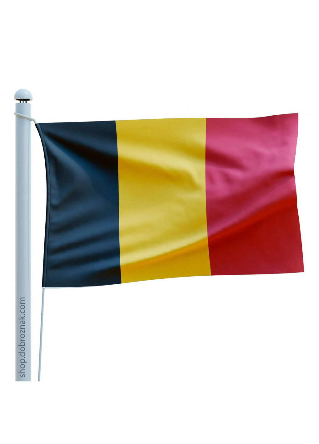 Флаг Бельгии (60х84 см, атлас) Dobroznak (365246704)