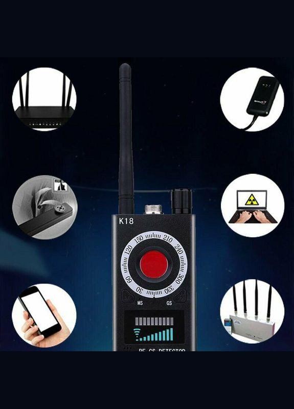 Детектор жучків і прихованих камер - антижучок K18 (100568) Protect (321960353)