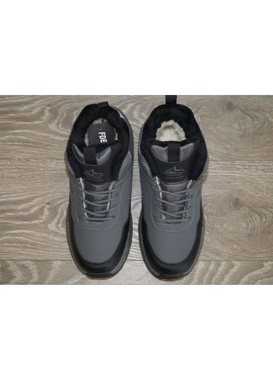 Черевики зимові підліткові сірі з чорним FDEK (361868118)