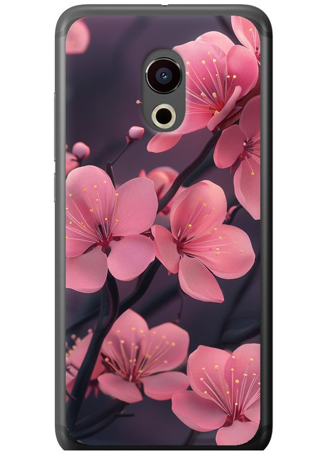 Силіконовий чохол 'Пурпурова сакура' для Endorphone meizu pro 6 (292733538)