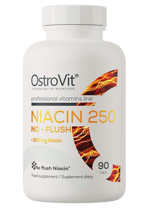 Niacin 250 No-Flush 90 Tabs Ostrovit (331611143)