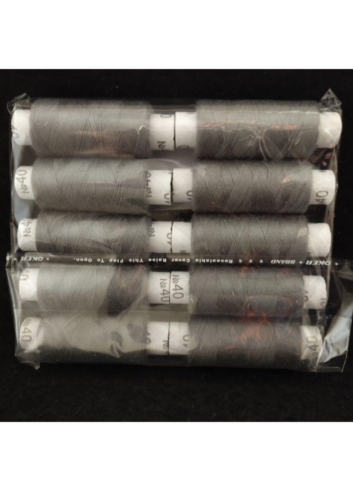 262 Нитки в котушках, для шиття 100% поліестер 40/2 (боб 200м) No Brand (356509714)