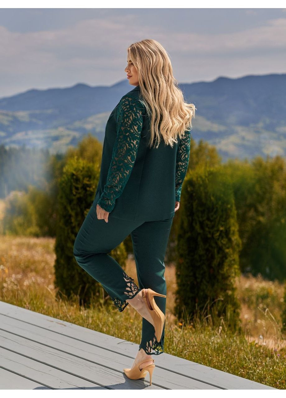 Костюм (піджак, штани), колір Темно-зелений No Brand (361120146)