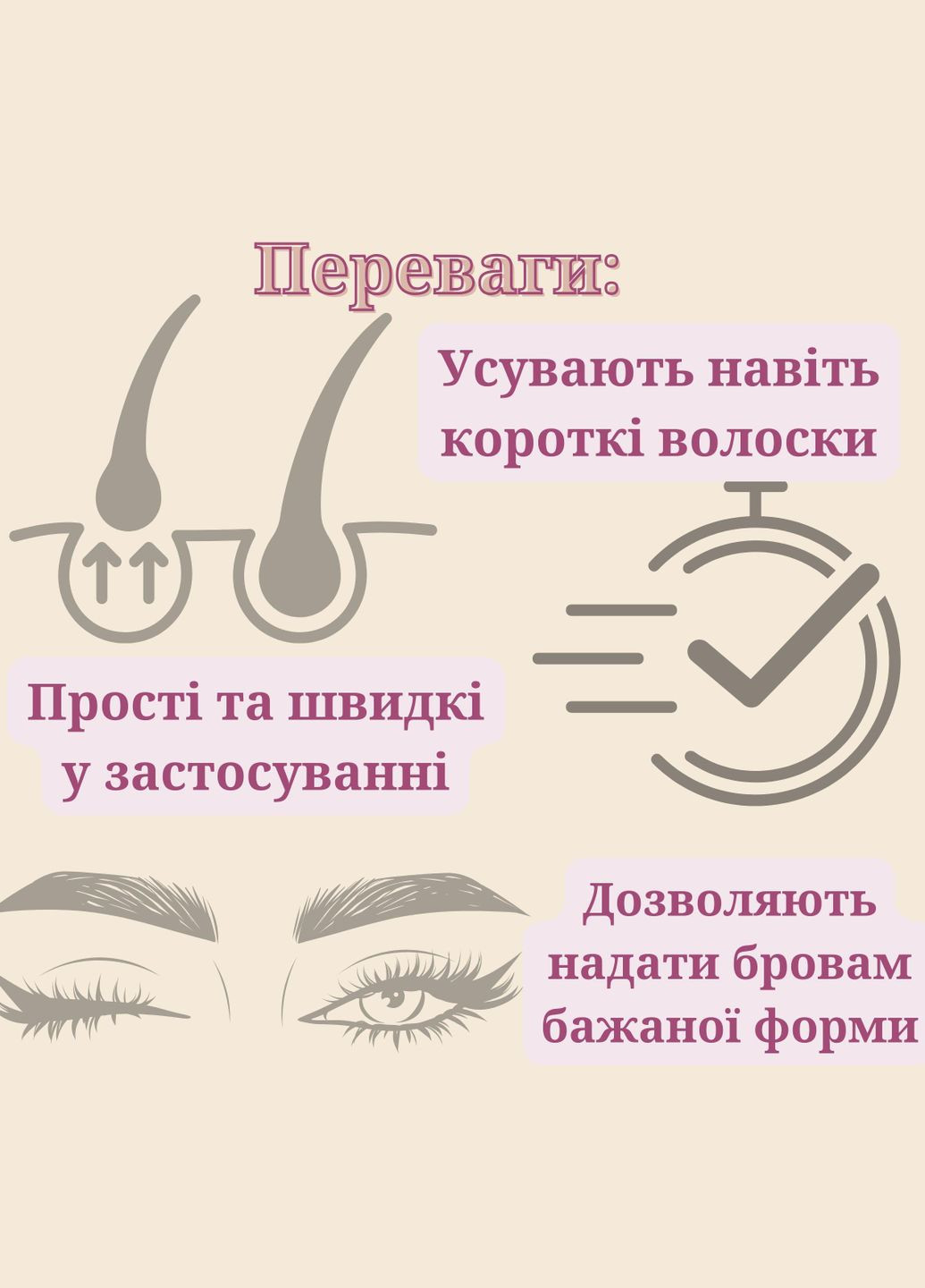Віскові смужки для корекції брів Beauty Formulas Eyebrow Shapers Deliplus (303627787)