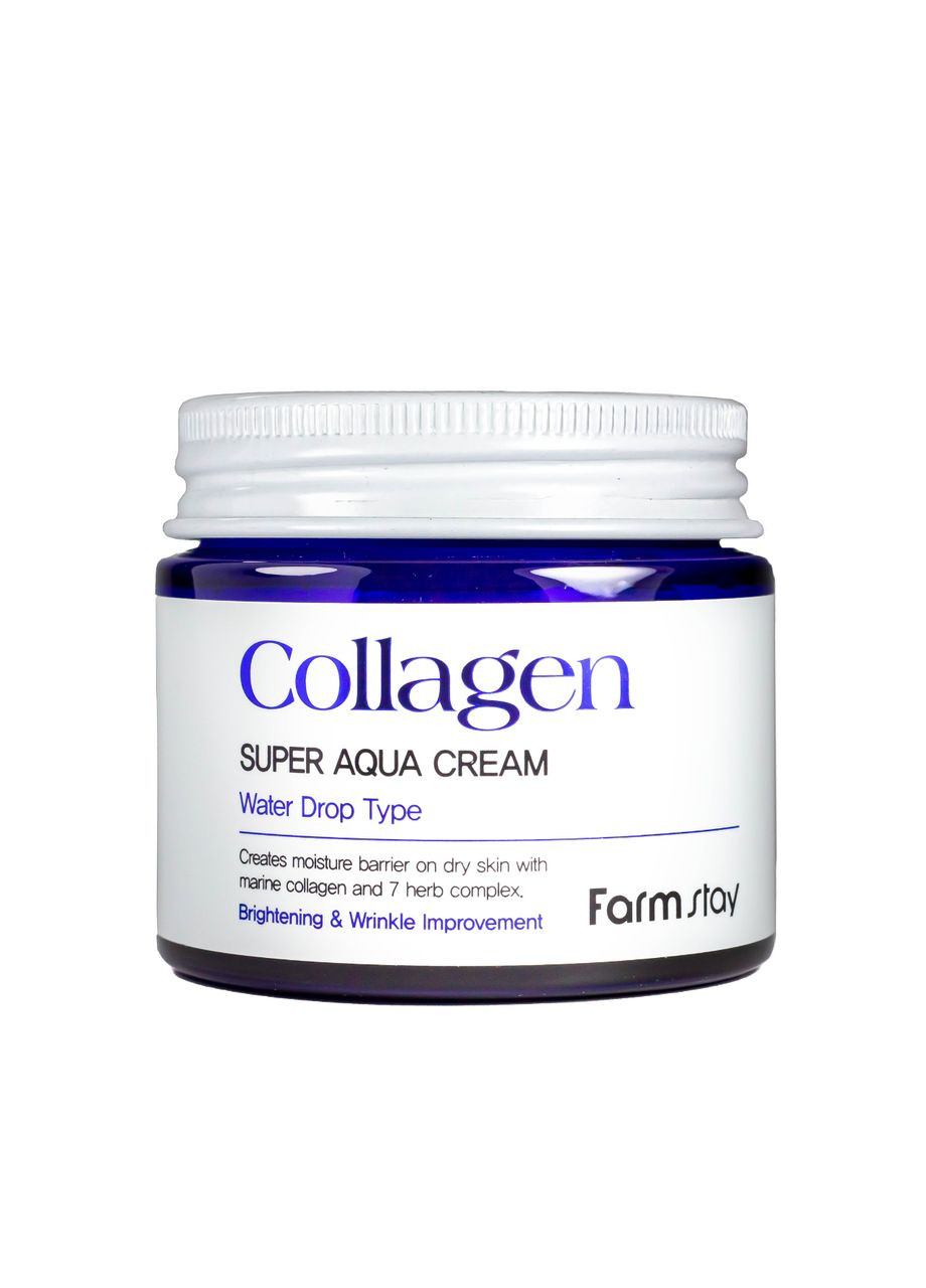 FarmStay Крем для лица увлажняющий Collagen Super Aqua Cream 80 мл — Крем, Южная Корея (355312859)