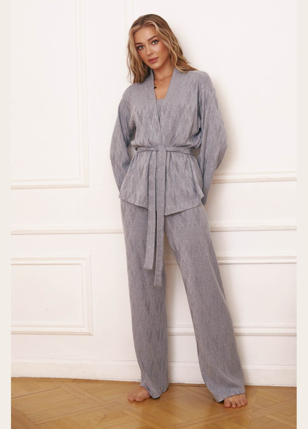 Серый демисезонный кардиган ST-Seventeen