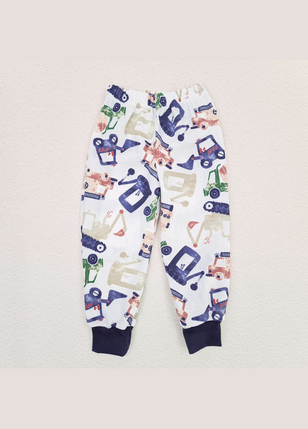 Комбинированная всесезон пижама dexter`s для сна футер construction machines темно-синий;молочный dexter's