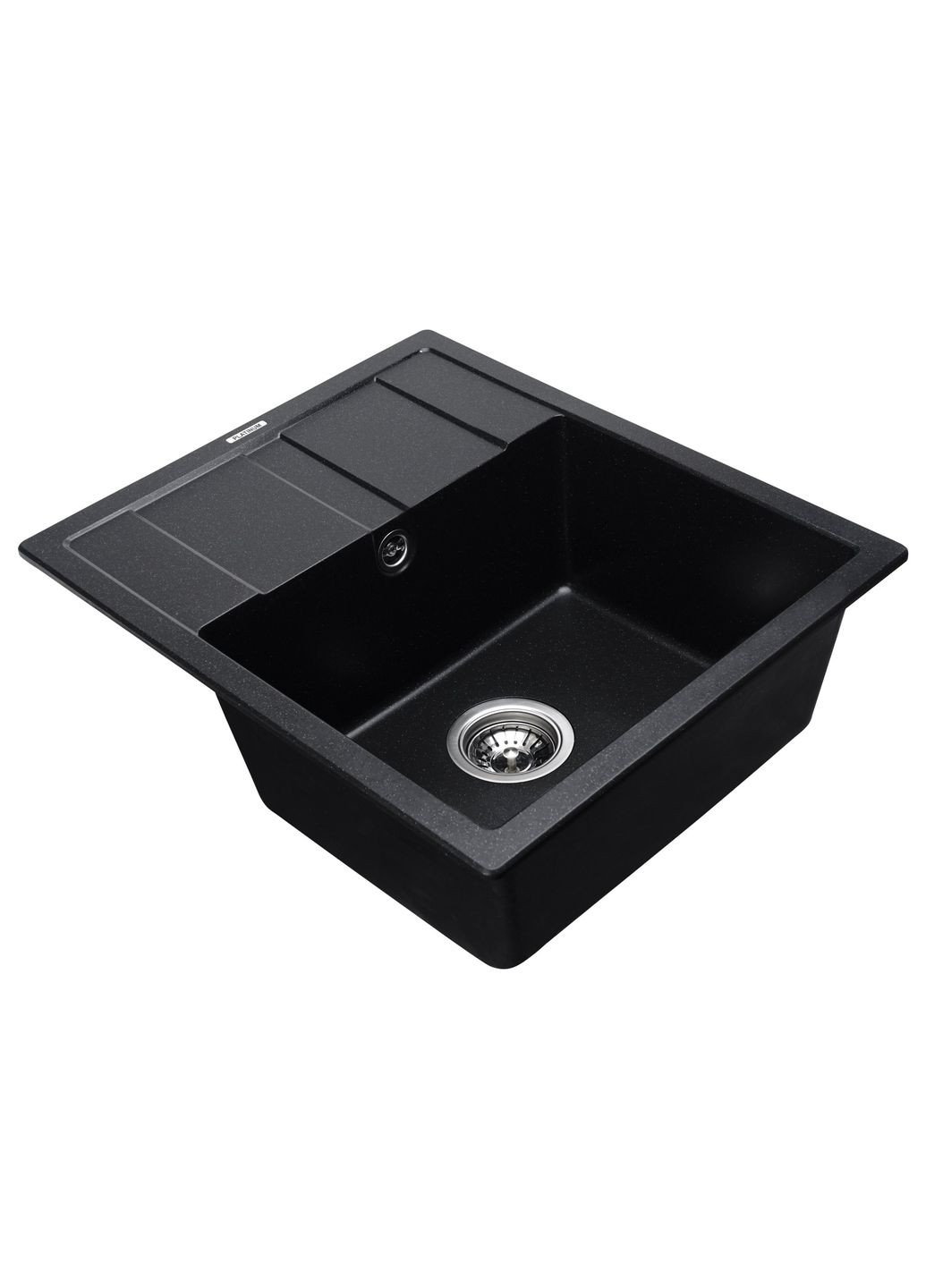 Гранітна мийка для кухні матова 5851 ARIA Чорний металік Platinum (269793934)