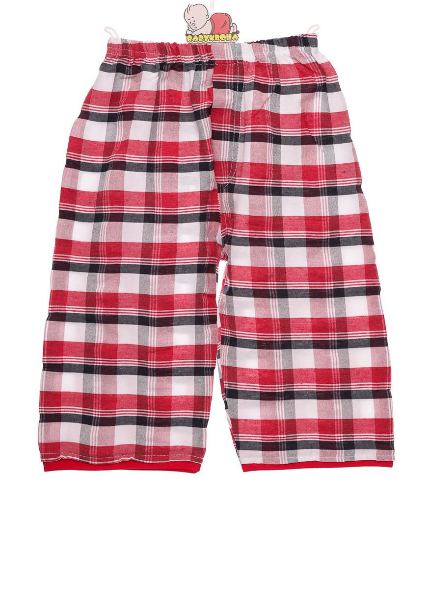 Красный летний футболка с бриджами для мальчика трикотажные look красный 152 см (31300) BABYKROHA