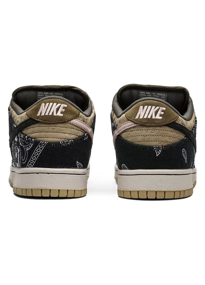 Цветные всесезонные кроссовки sb dunk low travis scott Nike