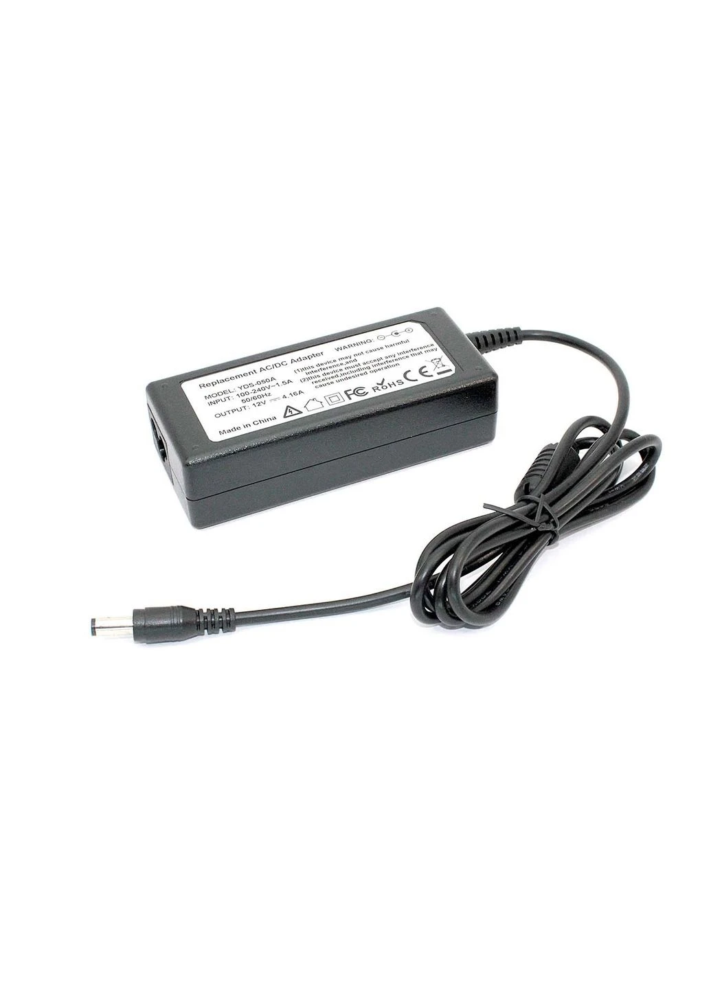 Блок живлення для ноутбука 50W 12V 4.16A 5.5x2.5mm YDS-050A1 OEM HP (386148271)