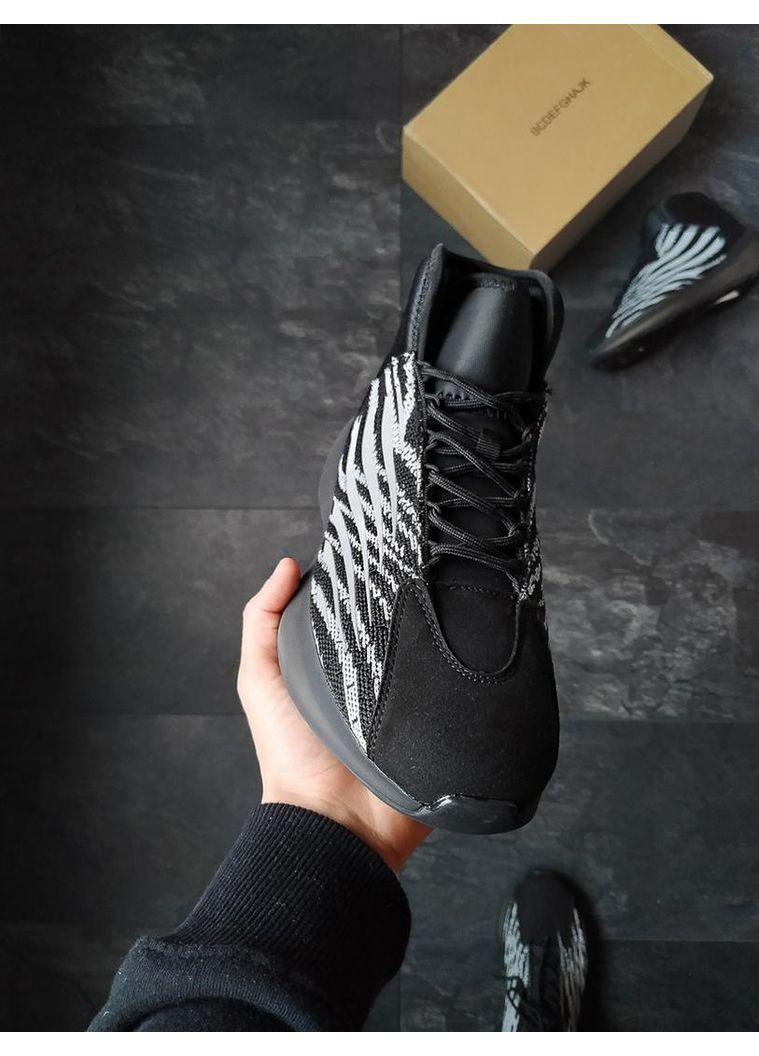 КРОСІВКИ ЖІНОЧІ ADIDAS YEEZY BASKETBALL QUANTUM BLACK АДІДАС ІЗІ БУСТ No Brand чорні демісезони (367176213)