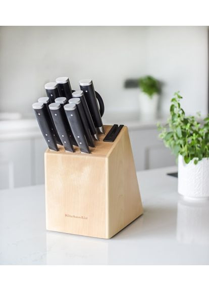 Набір ножів Coreline KAG12STSNBXOBQ 12 предметів KitchenAid комбінований,