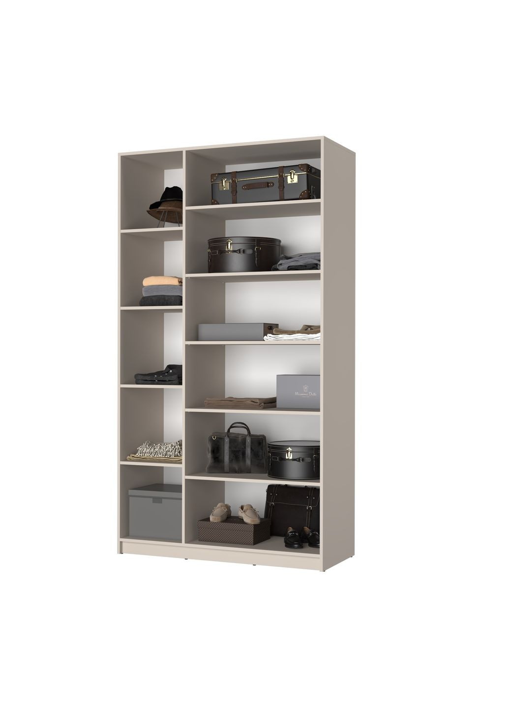 Шкаф 3-дверный Оскар ДСП BG, 4 дополнительных полки 120x52x220 см (MBS-4588) MebelStar (366427627)