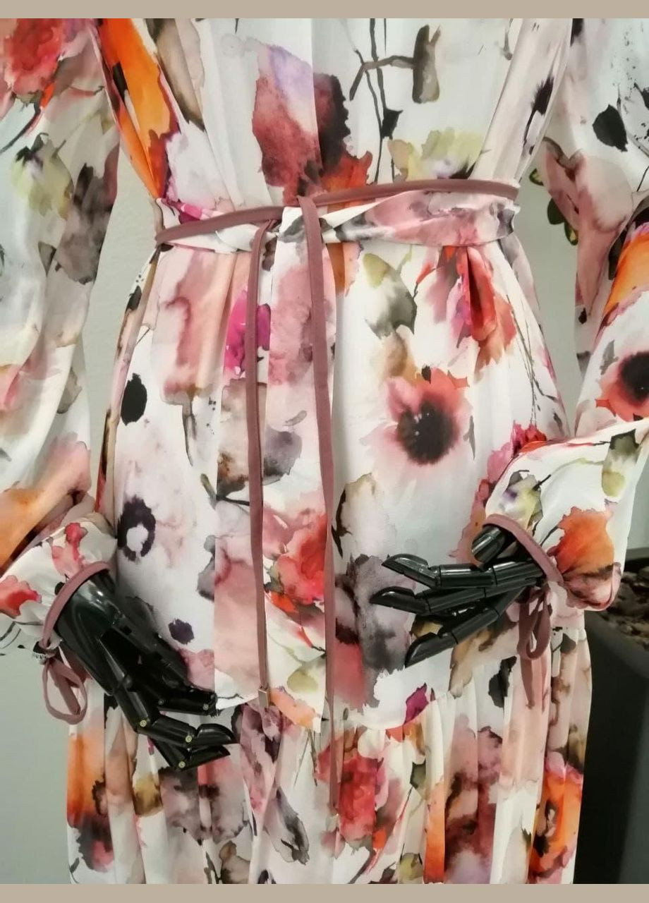 Розовое кэжуал сукня Modna KAZKA