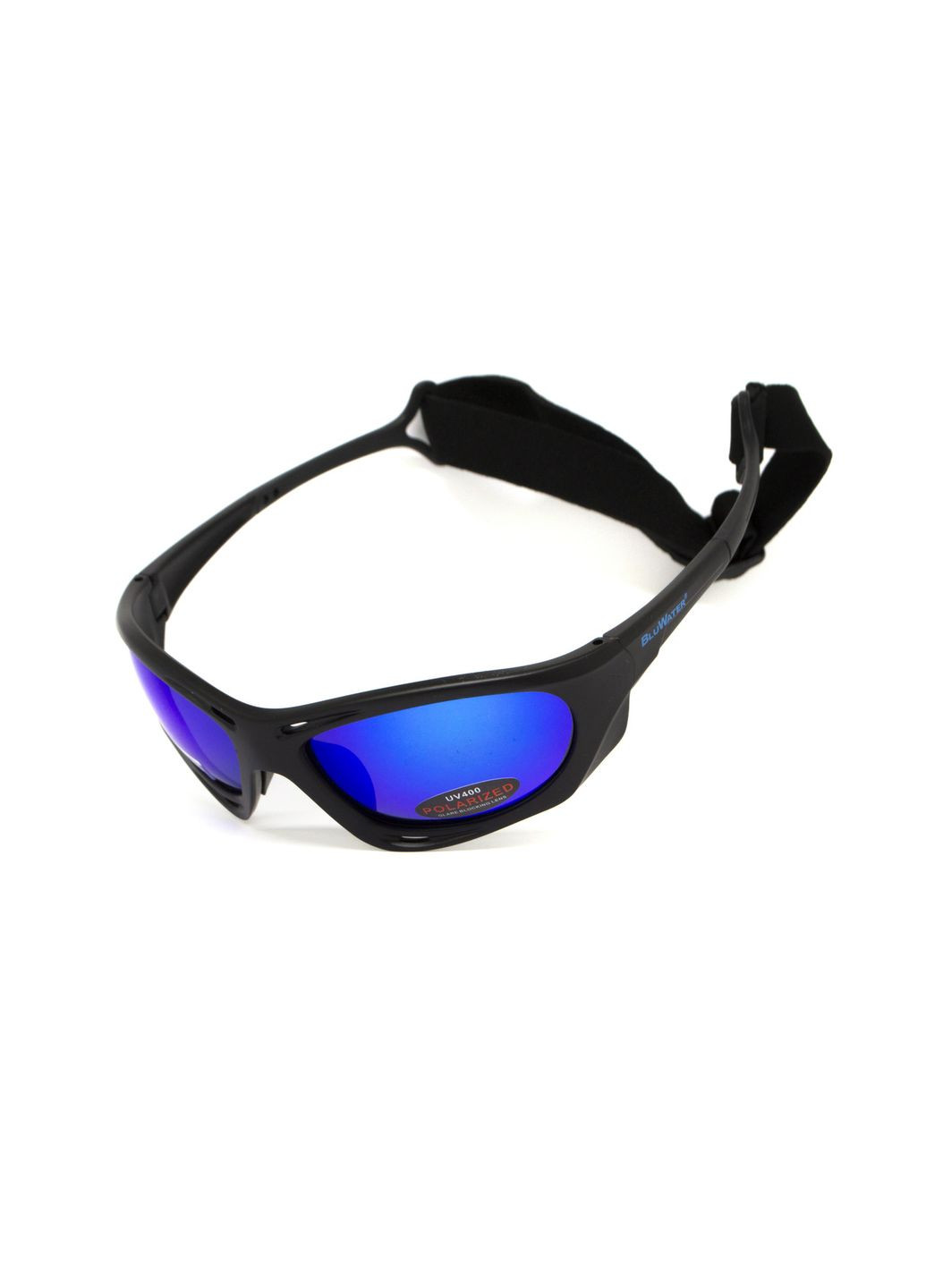 Очки поляризационные Hydro Polarized (G-Tech™ blue) Anti-Fog, синие зеркальные в черной оправе BluWater (370271289)