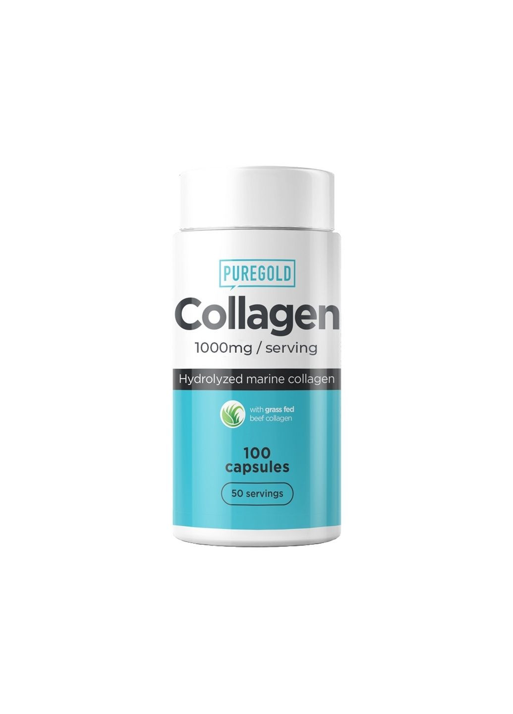 Препарат для суставов и связок Marine Collagen, 100 капсул Pure Gold Protein (293341422)