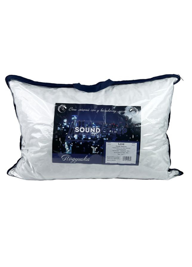 Подушка Love 30% пуху 50х70 см біла (91035080) SoundSleep (307088785)