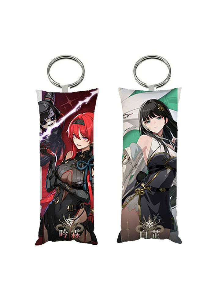 Брелок міні-дакімакура Грозові хвилі Wuthering Waves WuWa двосторонній 4х10 см (br0476) No Brand (326996383)