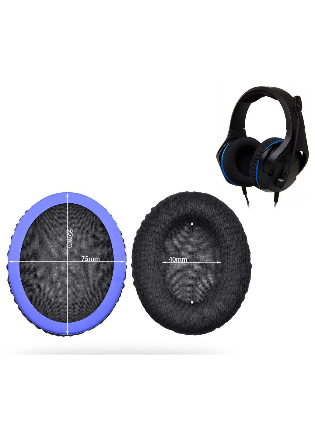 Амбушюры для наушников Cloud Stinger Core Синий HyperX (346059509)