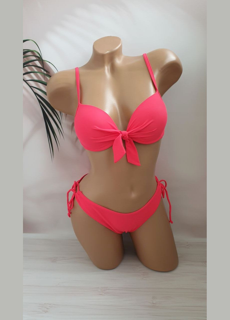 Червоний літній молодіжний роздільний купальник роздільний No Brand