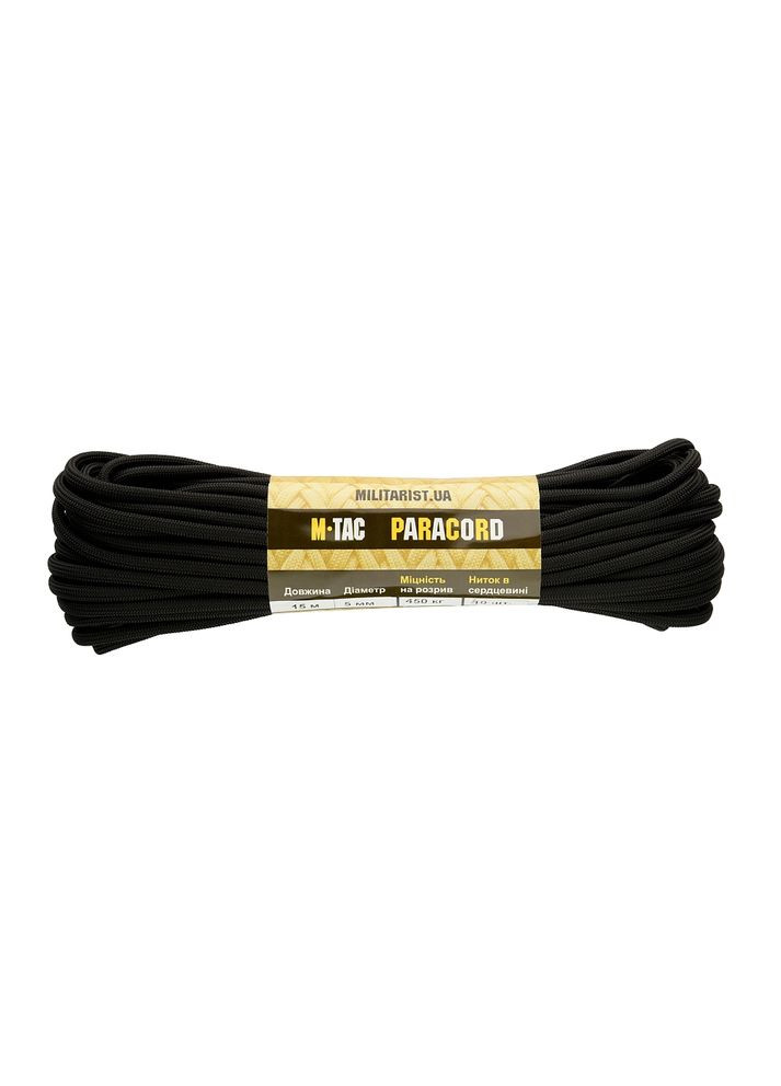 Паракорд PowerCord1000 15m Black M-TAC (315146750)