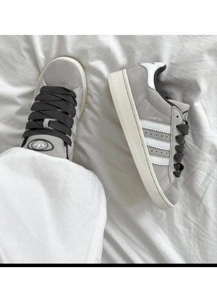КРОСІВКИ ЖІНОЧІ ADIDAS CAMPUS 00S LIGHT GREY АДІДАС КАМПУС No Brand сірі демісезони (368869677)