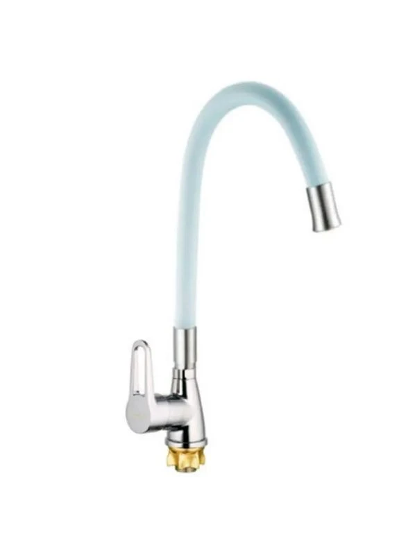 Кухонный смеситель SOP4-045 Reflector White с белым силиконовым изливом MI6488 Mixxus (400910395)