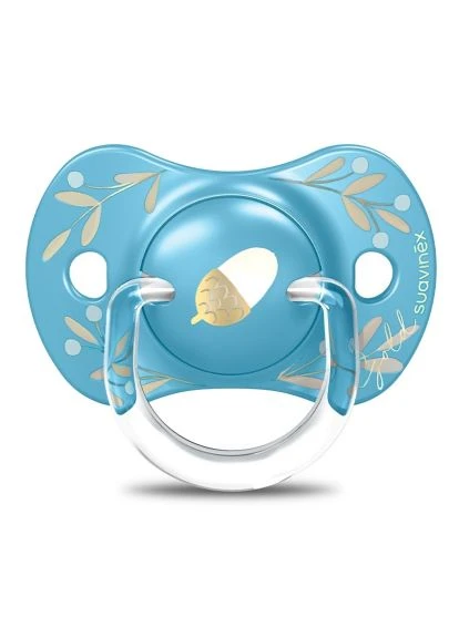 Пустышка Gold Edition физиологическая, +18 мес. голубая (307862) Suavinex Gold Edition фізіологічна, +18 міс. блакитна (401755774)