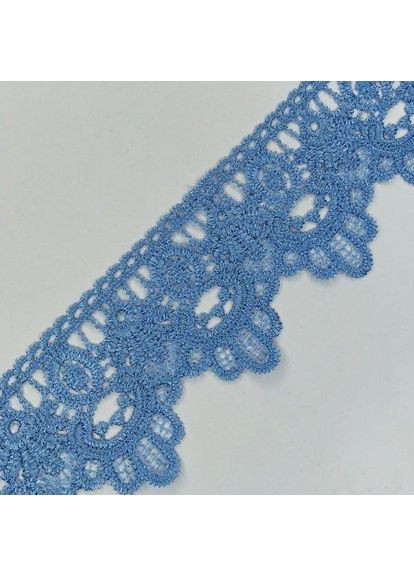 (1 метр) Кружево макраме 6,5 см цвет - голубой (07М-T1138-3) Plus-plus (352743203)