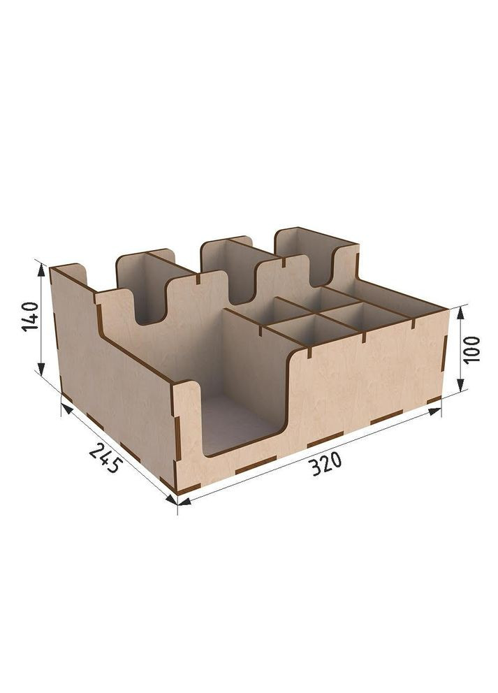 Барный органайзер деревянный 320х245х140 Ekostar (367609702)