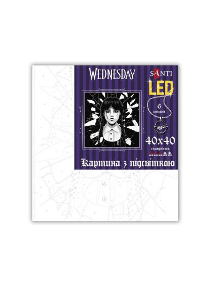 Картина по номерам (955075) Santi Wednesday. Gift 40х40см LED підсвітка (366275728)