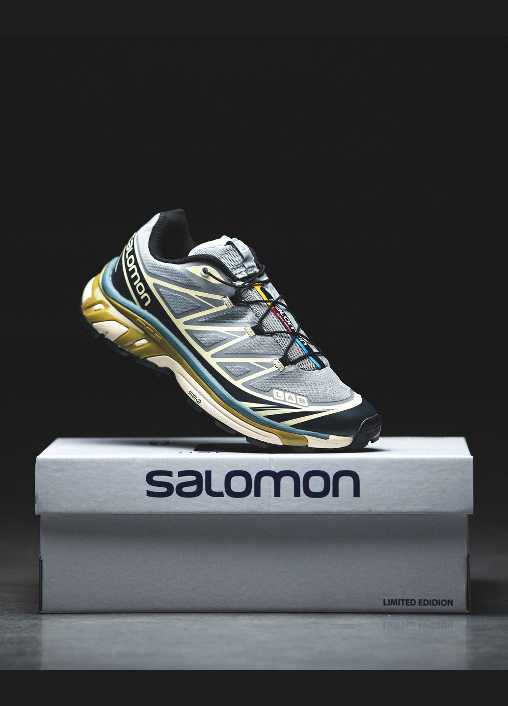 Серые демисезонные кроссовки мужские и женские salomon xt-6 soft ground grey | саломон хт-6 граунд серые No Brand