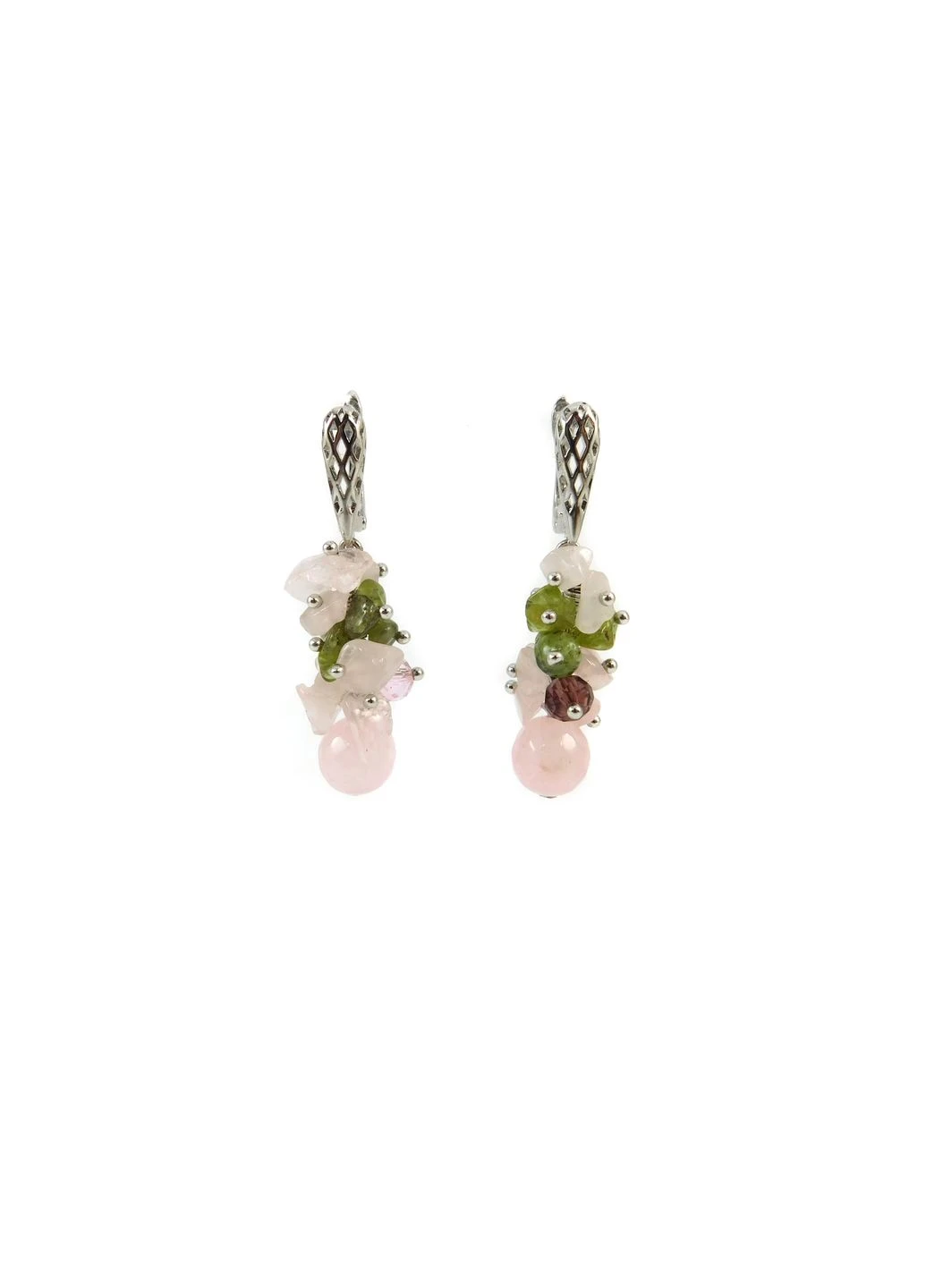 Сережки "Ніжна орхідея", кварц Fursa fashion (315591501)