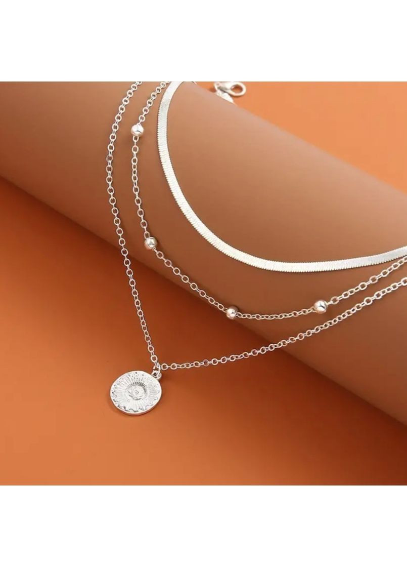 Чокер Кольє ланцюжки багатошарові No Brand (362376684)