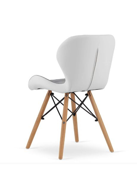 Кресло Lago бархатное серо-белый Leobert (304267000)