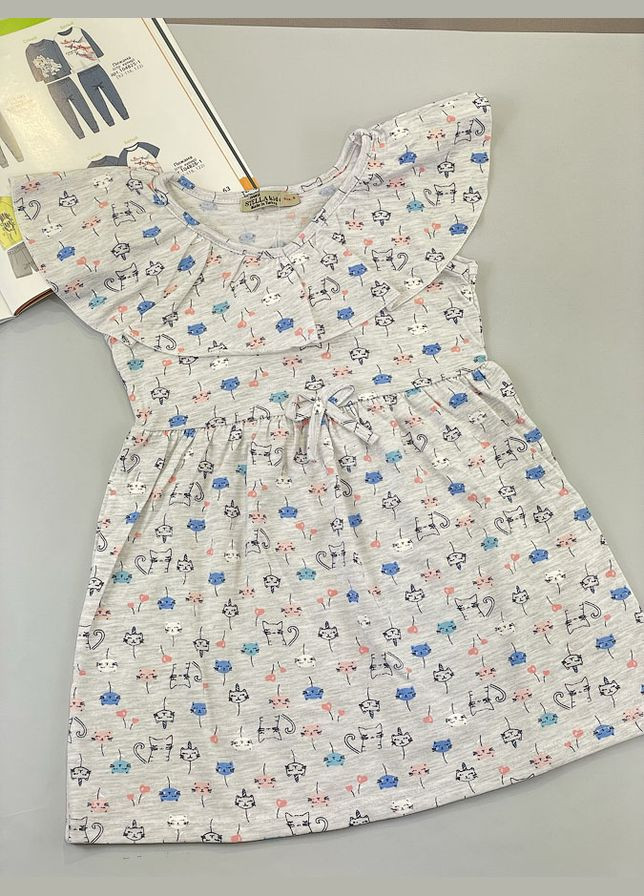 Серое платье для девочки Stella kids (293245767)