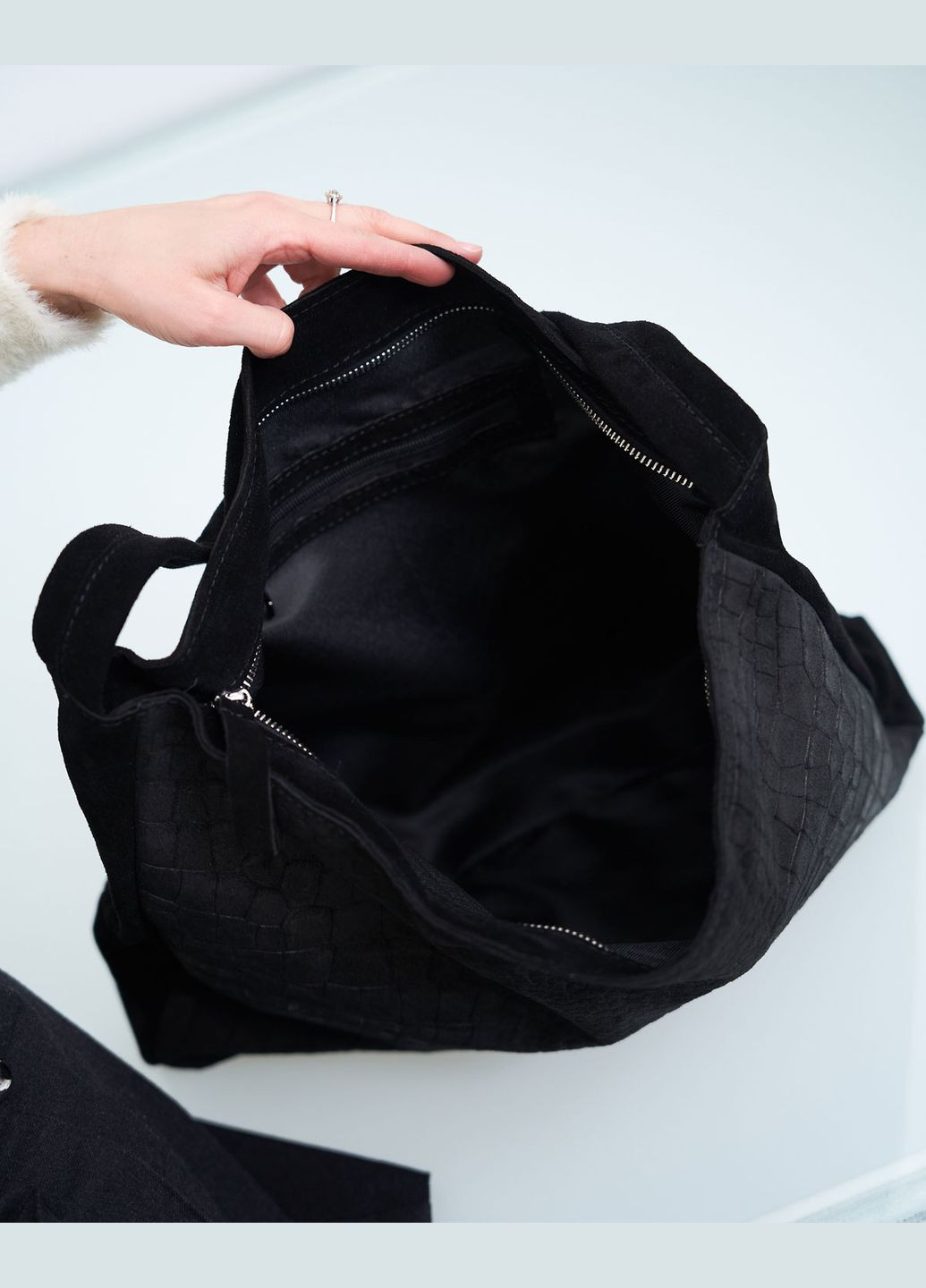 Сумка женская кросс боди натуральная кожа (wel-K7044) Черный WeLassie (315864671)