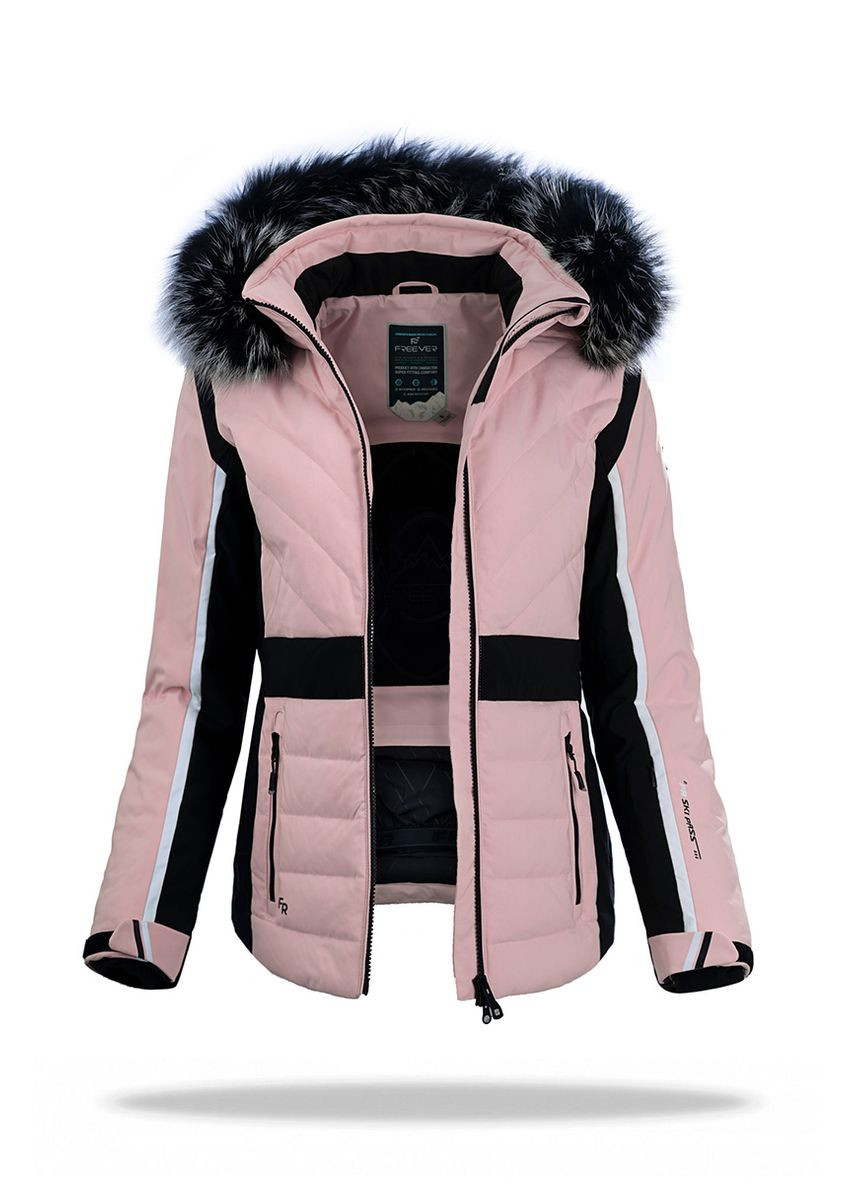 Горнолыжная женская куртка WF 21620 розовая Freever (278634112)