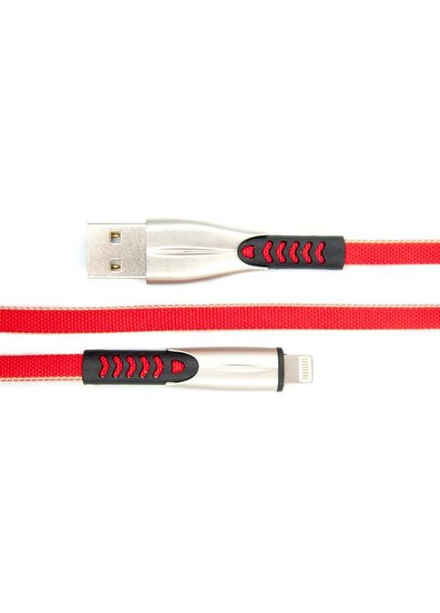Дата кабель (PLS-L-SHRT-PLSK-RED) DENGOS USB 2.0 AM to Lightning 0.25m red (268143961)