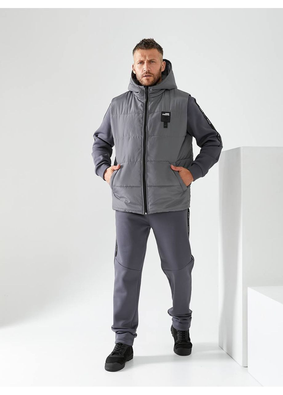 Чоловічий спортивний костюм трійка з жилеткою No Brand (361145628)