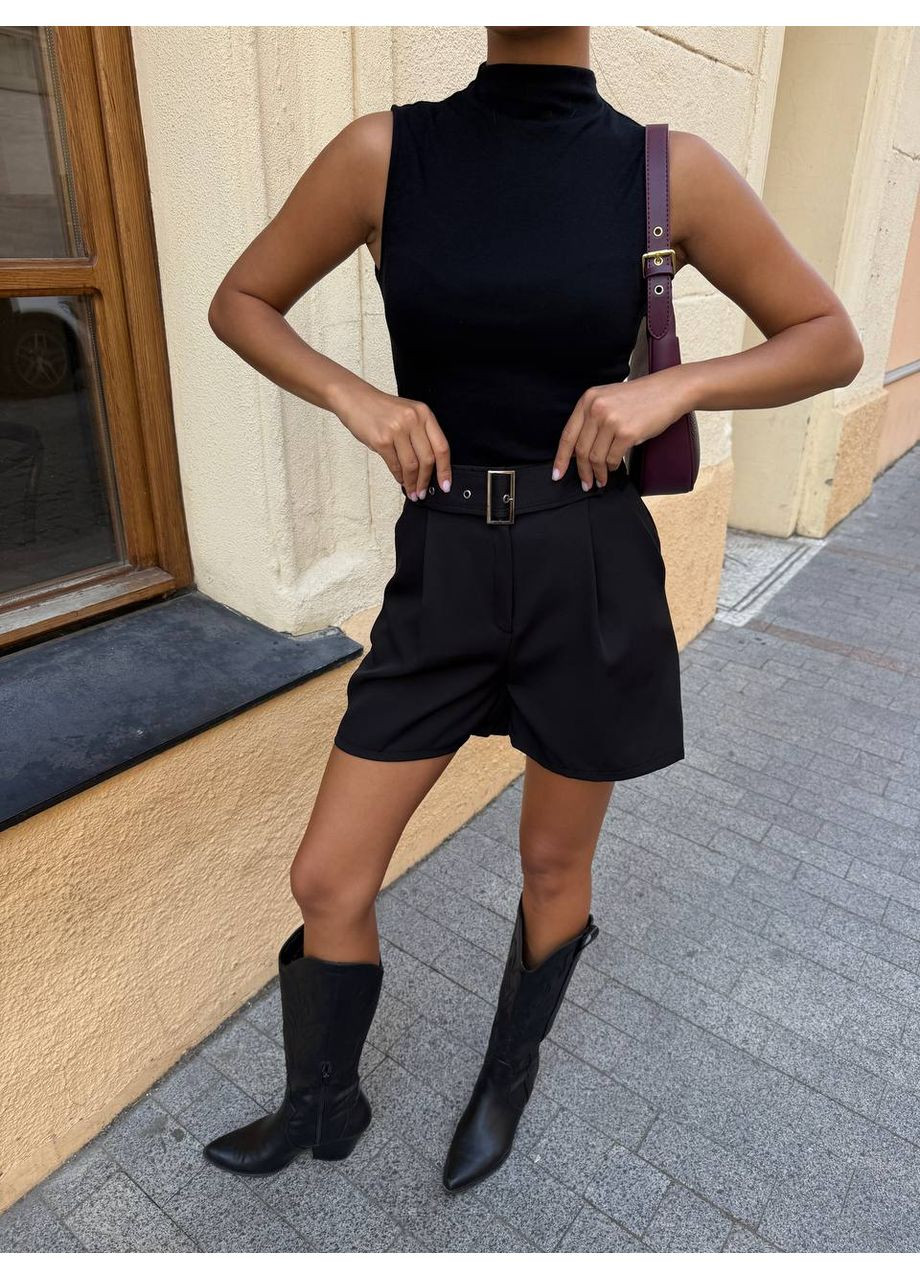 Жіночі шорти-бермуди з поясом у комплекті Україна (358644193)