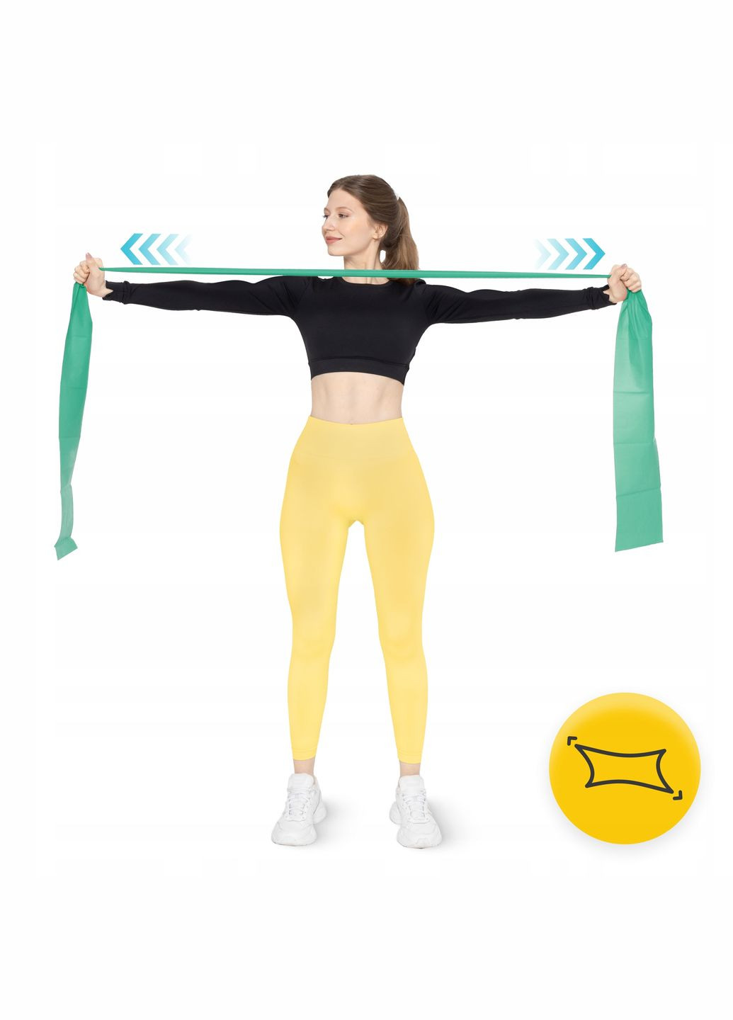 Лента-эспандер для спорта и реабилитации Flat Band 200 х 15 см 5-8 кг Green (P-5907222931653) 4FIZJO (301733355)